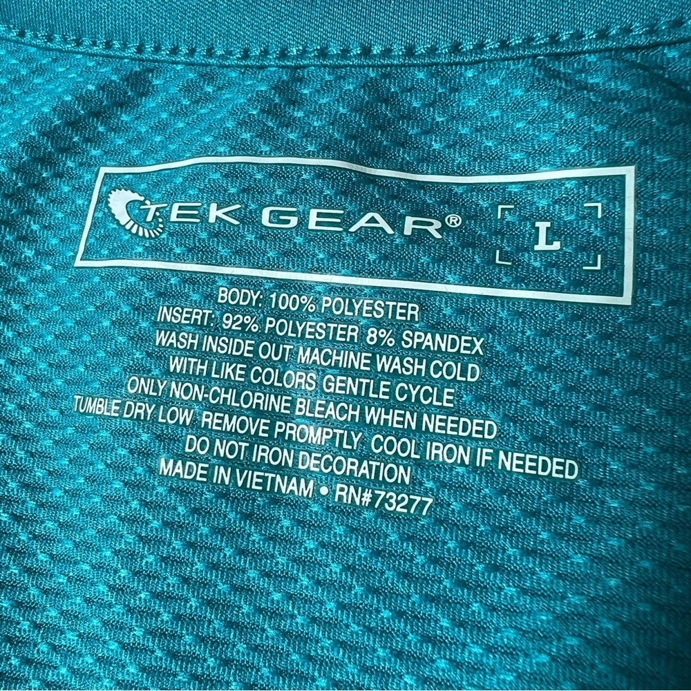 Tek Gear Blue Workout Tee Large - Picture 9 of 9